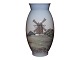 Bing & Grondahl 
vase with 
Danish mill. 
The vase is 
decorated all 
the way around.
&#8232;This 
...