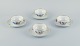 Royal 
Copenhagen, 
Saxon Flower, a 
set of four tea 
cups with 
saucers 
hand-decorated 
with ...