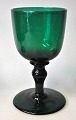 Collection of 
green white 
wine glasses, 
mid 19th 
century 
Denmark. With 
inverted 
baluster-shaped 
...