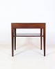 Bedside table / lamp table, designed by Severin Hansen in rosewood with shelf and drawer made by ...
