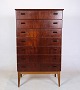 This tall chest of drawers, designed by the renowned Danish furniture architect Børge Mogensen ...