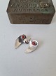 Pair of vintage 
ear clips in 
silver with 
pearls of coral 

Stamped: 
Sterling - 
Denmark - ...