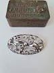 Handmade silver brooch Stamped: Handmade - 830Dimension 34 x 64 mm.