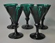 Green white 
wine glass of 
the Anglais 
type, 19th 
century. Dark 
green glass. 
With grindings 
and ...