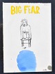 Birkemose, Jens (1943 - 2022) Denmark: Big Fear. Watercolor/lead on paper. Signed. 25 x 18 ...