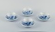 Meissen, 
Germany, four 
pairs of Blue 
Onion coffee 
cups with 
saucers. 
Hand-painted.
Mid-20th ...