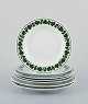 Meissen, 
Germany, Green 
Ivy Vine, seven 
plates in three 
different 
sizes. ...