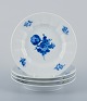 Royal 
Copenhagen Blue 
Flower Angular, 
a set of four 
plates.
Model: 617.
Dating from 
...