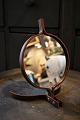 Hans-Agne Jakobsson table mirror / hand mirror of wrought rosewood from the 60s with a fine ...