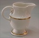 Bing & Grondahl 
095 Creamer 
(large) 2,5 dl  
- White 
Porcelain with 
gold - Clasical 
design