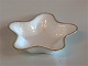 Star shaped 
dish 042 A ca. 
15 cm Bing & 
Grondahl 
Hartman Double 
gold line on 
white porcelain