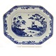 Ddeep blue decorated Chinese porcelain plateQing Dynasty 18th. centurySize: 30x37cm