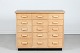 Danish ModernMerchant desk with 15 drawers made of oak, solid and veneer. With black desk ...
