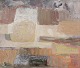 May Östberg 
(1907-1966), 
Swedish artist, 
oil on board.
Modernist 
landscape.
Title: ...