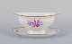 Bing & 
Grøndahl, 
Denmark. 
Hand-painted 
sauce boat with 
floral 
decorations in 
purple and gold 
...