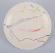 Stig Lindberg for Gustavsberg. "Löja" plate. Hand-painted with a fish motif. Satirical ...