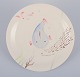 Stig Lindberg for Gustavsberg. "Löja" plate. Hand-painted with a fish motif. Satirical ...
