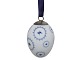 Royal 
Copenhagen Blue 
Fluted Easter 
egg with 
original blue 
ribbon.
Factory first.
Measures ...