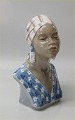 Dahl Jensen 
1211 Bust of 
African 
Woman (DJ) 19.5 
cm Marked with 
the Royal Crown 
and DJ ...