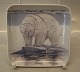 B&G 1300-6623 Greenland Tray with polarbear 12.4 x 12.4 cm B&G Porcelain
