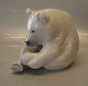 0351 RC WHite 
Bear chewing 
toe, Erik 
Nielsen 1901 16 
cm, polar bear 
Royal 
Copenhagen In 
mint and ...