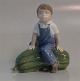 Royal 
Copenhagen 4539 
RC Boy with 
gourd 
J.M.Nissen 12 
cm Factory 
first and in 
mitn condition