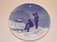 Bing & Grondahl 
Juleaften (B&G) 
Christmas Plate 
from 1928 
"Greenlanders 
Looking at 
Village ...