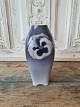 Royal Copenhagen Art Nouveau vase decorated with pansies No. 900/240, Factory first Height ...