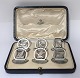 Asprey, London. Silver place card holders with bird motifs (925). 6 pieces in original box. ...