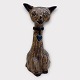 Bornholm 
ceramics, 
Søholm, Sitting 
cat, 22cm high, 
10cm wide, 
Design Joseph 
Simon *Nice 
condition*
