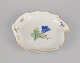 Meissen, 
Germany. 
Leaf-shaped 
porcelain dish. 
Hand-painted 
with polychrome 
flower motifs.
From ...