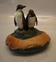 1 pcs in stockIpsen 223 XIV  Two penguins on a tray 14 x 15 cm Lauritz Jensen 1927 P. Ipsen ...
