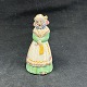 Height 9 cm.Stamped L. Hjorth Denmark.The figure is decorated in a green dress and white ...
