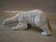 Heubach Polar bear bending down  10 x 23 cm German porcelain in nice and mint condition