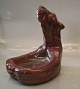 1 pcs in stockMA.S Majolica Polar bear bowl  16.5 x 14 cm  Red luster frosting  Michael ...