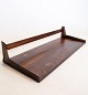 The shelf for a wall-hung shelving system designed by Kai Kristiansen in Rosewood manufactured ...