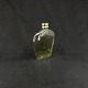 Height 14 cm.Width 11 cm.Fine hand-blown hip flask in brownish glass with metal screw ...