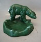 1 pcs in stock Michael Andersen 348 - A Green glazed polar bear on tray 16 x 23 cmMichael ...