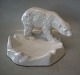 1 pcs in stock Michael Andersen 348 - A White glazed polar bear on tray 16 x 23 cmMichael ...