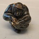 1 pcs Brown bear GlazeRoyal Copenhagen Stoneware 20211 RC Monkey 9 cm, Knud Kyhn, November ...