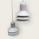 2 white ceiling lamps from Lyskær, approx. 16.5 in diameter and 20 cm in height. Some traces of ...
