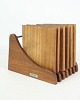 Set of six 
cutting boards 
with holders in 
teak wood by 
Trip Trap 
Denmark from 
around the ...