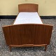 Two beds in teak veneer, with slatted base and mattresses. Danish modern from the 1960s. Note ...