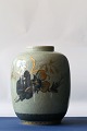 Beautiful small flower vase from Royal Copenhagen, made with crackling and beautiful painting ...