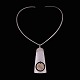 Hans Hansen. 
Sterling Silver 
Neckring / 
Pendant with 
Fire-gilded 
details - Bent 
...