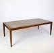 Coffee table designed by Severin Hansen and made in rosewood with royal brown colored tiles for ...