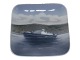 Royal Copenhagen square dish - Ferry.The factory mark tells, that this was produced in ...