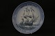Ship plate Bing & Grøndal, No. 8, from 1986. The plate is painted with Ship Of The Line, with ...