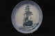 Ship plate Bing & Grøndal, No. 5, from 1983. The plate is painted Full Rigged Ship, with the ...