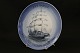 Ship plate Bing & Grøndal, No. 9, from 1987. The plate is painted with J.S.T. Barque, with the ...